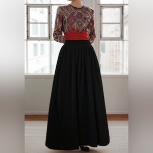 Valentino Vintage Long Maxi Gown Sequin Embellished Evening Dress Small